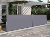 276" x 71''Retractable Side Awning, Waterproof & UV-Resistant, Privacy Screen Divider Roll Up 65970761