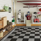 12 x 12 Inch Gray Interlocking Deck Tiles Plastic Waterproof Outdoor All Weather Anti-slip Bathroom 55281923