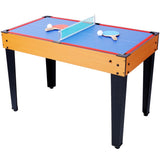 ZNTS 5-in-1 Multi-Game Table - Billiards, Push Hockey, Foosball, Ping Pong, and Basketball brown/red W465P164157