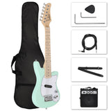 ZNTS 30in Maple Fingerboard Mini Electric Guitar Kit with 5W Amplifier Bag 20480479