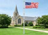 20FT Heavy Duty Telescoping Flagpole Kit, 3x5 American Flag for Outside 38831817