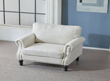 40.16 Inch Nailhead Trim Couches for Living Room, 22" Deep Seat Rolled Arm Sofa, Couch Upholstered W2911P222675