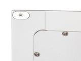 Double Door Mirror Indoor Bathroom Wall Mounted Cabinet Shelf White 74700543