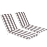 2PCS Set Outdoor Lounge Chair Cushion Replacement Patio Funiture Seat Cushion Chaise Lounge W2911P203993