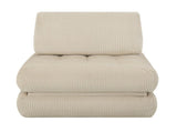 62.9"Corduroy Fabric Beanbag Couch for Living Room, Bedroom & Dorm, Cozy Fluffy Cloud Mini W3975P548698