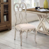 Ivory and Antique Champagne Side Chairs B062P182705