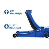 ZNTS Low Profile Hydraulic Trolley Service/Floor Jack, 4 Ton Capacity, Lifting Range 66939338