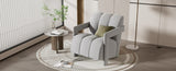 U-Can 26.3'' Modern Minimalist Leisure Armchair, Armchair with L-shaped Armrests and Polyester N724P256551E