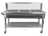 9-Pan Commercial Food Warmer with Dividers, Professional Buffet Catering Food Warmer, Electric Steam 79229479