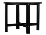 46*46*46cm Single Layer Round HDPE Side Table Black 26668210