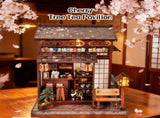 3d wooden puzzle for adults The Cherry Blossom Hut book nook with lights model kit dollhouse DIY 56239860