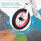 Youth Scooter Kick Scooter for Kids 6 with Adjustable Handlebar, 12 Inch Inflatable Wheels ,Widened W1019P153935
