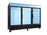 ORIKOOL Glass Door Merchandiser Refrigerator 70 Cu.ft Swing Door Commercial Display Refrigerators W2095126614