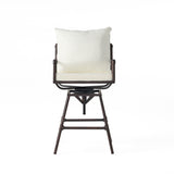 Outdoor Patio Swivel Bar Stool Height Adjustable Barstool with Cushions 54036.00BCOP