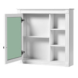 Bathroom Medicine Cabinet with Mirror, Wall Mounted Mirror Cabinet with Storage Organizer, Over the N710P209436K