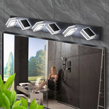 Modern 6-Light LED Vanity Light - Sleek Bathroom Wall Fixture, Iron & Acrylic, Dimmable & W1340P206802