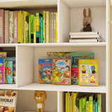 Toy Storage Organizer with 2 Movable Drawers, Multi-Functional 7 Shelf Kids Bookcase with 2 Hooks, W282P196031