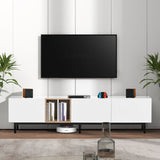 ZNTS Modern TV Stand for 80'' TV with 3 Doors, Media Console Table, Entertainment Center with Large 55923978