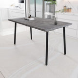 55.12-70.87"expandable modern kitchen dining table, rectangular MDF dining table for 4-6 people, W2189P190486