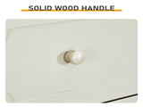 5-Drawer Cabinet with Solid Wood Veneer and Paint P2 MDF P2 Particleboard Storage Cabinet 43508099