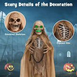Decorate an outdoor skeleton for Halloween 03608214