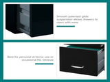 3 Drawer Letter Width Vertical File Cabinet with Pencil Drawer, Black 04928532