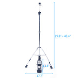 Professional Pedal Control Style Hi-Hat Stand with Pedal Silver & Black 29995713