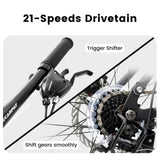 A2460 24-Inch MTB Bike with Disc Brakes, 21-Speed Gear System, Sturdy Durable Frame,Tool Kit, Ideal W2563P280834