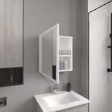 Duma 21.1" H x 19.7" W Mirror Medicine Cabinet, One door with Four interior Shelves for Bathroom, B200P240246