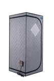 ZNTS Portable Full Size Grey Infrared Sauna tent–Personal Home Spa, with Infrared Panels, Heating Foot W782124130