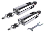 2Pcs Rear Suspension Shocks Adjustable Chrome Fits for Harley-Davidson Softail Fatboy 2000-2017 19516846
