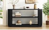 Mirod Modern Entryway Console Table - Slim Sofa Table with Open Shelf & Elegant Wood Grain, N760P281359B