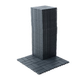 Plastic Interlocking Deck Tiles,44 Pack Patio Deck Tiles,12"x12" Square Waterproof Outdoor All W206P151696