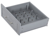 K&K 50.7" Island with Storage Tilt Trash Can Cabinet and Pull Out Cabinet Organizer, Rolling N707P299008G