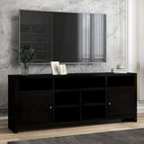 84 inch TV Stand Console for TVs up to 95 inches, No Assembly Required, Mocha Finish GL-B108P160210