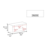 Wall Cabinet 12" H, 1 Spacious Shelf, Black B097P250900