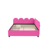 Full Size Upholstered Daybed with 2 Drawers, Velvet Sofabed with Soft Fabric Headboard, No N733P194901R