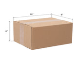 50pcs 10 "x 8" x 6 " thick 2mm corrugated cardboard box in kraft paper color 77853578