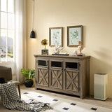 3 Doors Large Buffet Sideboard, Bar Wine for Entryway Living Room Buffet W2275P149113