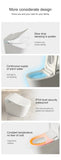 Smart Toilet with Built-in Heated Seat, Tankless Toilet with Autoing, Adjustable Seat Temp, W2894P199868