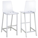 Clear and Chrome Bar Stools B062P145576