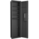 ZNTS 53" Fingerprint Touch Panel In-Wall Safe,Hidden Wall Gun Safe for Rifles with Adjustable W1779P207550