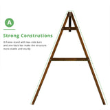 188*135*170cm 600lbs Fir Suitable For 4ft Swing Chair Wood Swing Frame Carbonized Color 77087585