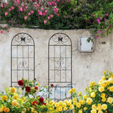 4 Pack Metal Garden Trellis 86.7" x 19.7" Rustproof Trellis for Climbing Plants Outdoor Flower W1586P268039