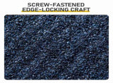 52"x18" Navy Blue Awning, Iron Frame, Corrugated Steel Tile Coating 23981193