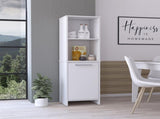 Danforth Pantry Cabinet, Single Door Cabinet, Four Shelves B128P148905