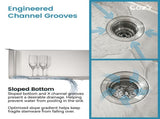 Stainless Steel Kitchen Sink, 30x22 Single Bowl, Overmount Handmade Sink in Brushed, with Cutting 53384040