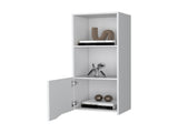 Pima Wall Cabinet in Melamine With One Door, White B128P237130
