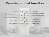 Modern LED, Flush Mount Ceiling Light with Dimmable Remote Control, 6Rings Acrylic Fixture for 33790869
