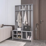 Van Hall Tree in Melamine, Open Storage y Coat Space, Smoke B128P237138